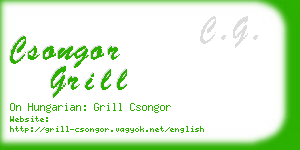 csongor grill business card